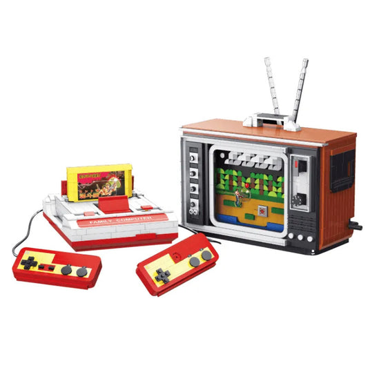 Creator MOC Experts Infernal FC Contra Retro TV Game Bricks Toy