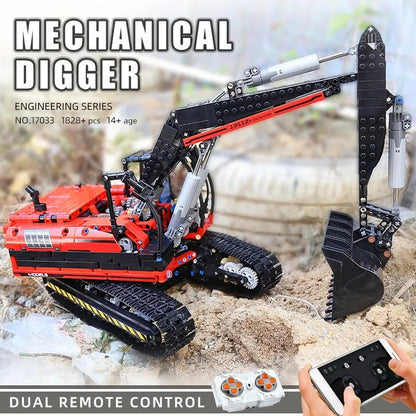 MOC RC Link Belt 250 Excavator Truck Bricks Toy 17033