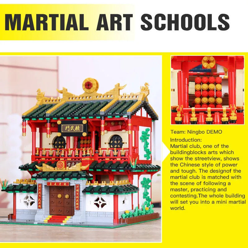 Creator Expert MOC Martial Art School Bricks Toy