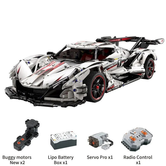 Tech MOC RC Motorized Apollo IE Racing Car Bricks Toy 61053