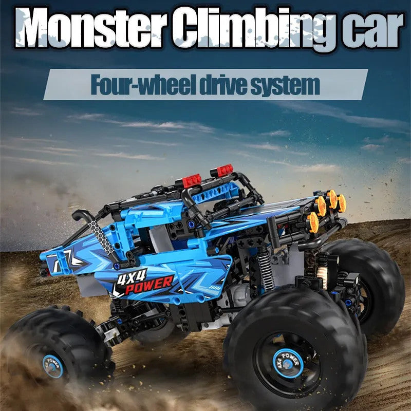 Tech RC MOC APP Off-Road Monster Buggy Bricks Toys