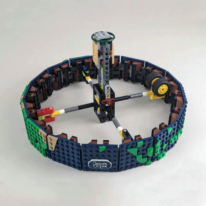 MOC Creator Expert Earth Globe World Map Bricks Toys 95335