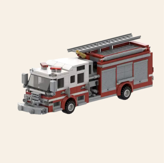 NEW Firefighter Fire Truck Building Blocks Set Model Adults MOC City Rescue