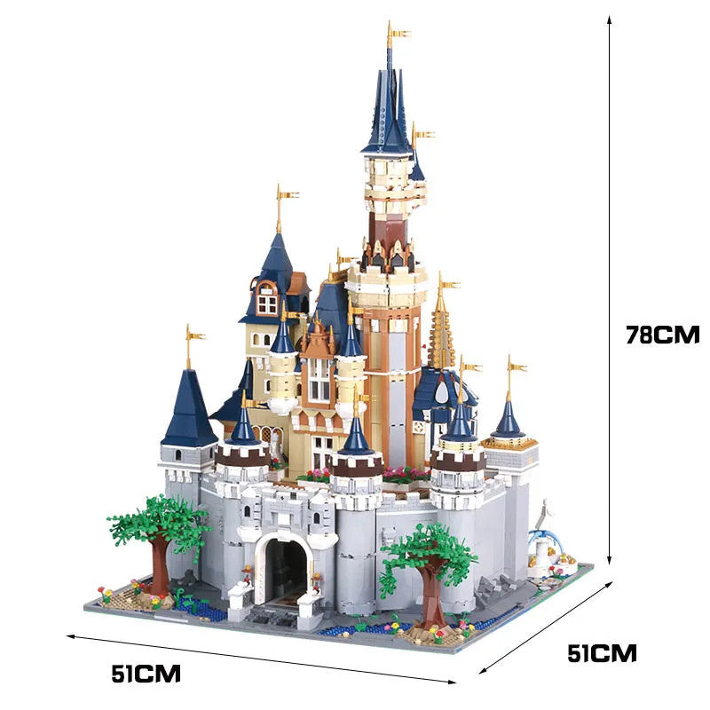 MOC Creative Expert Girl Princess Paradise Castle Bricks Toy