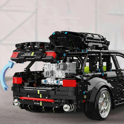 MOC Motorized RC Audi RS6 Avant Racing Car Bricks Toy T5023
