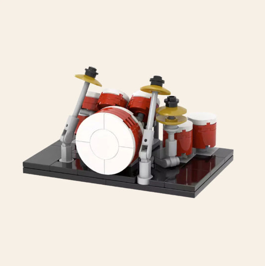 NEW Large Drum Set Building Blocks Set Model Adults MOC Music Instrument Band