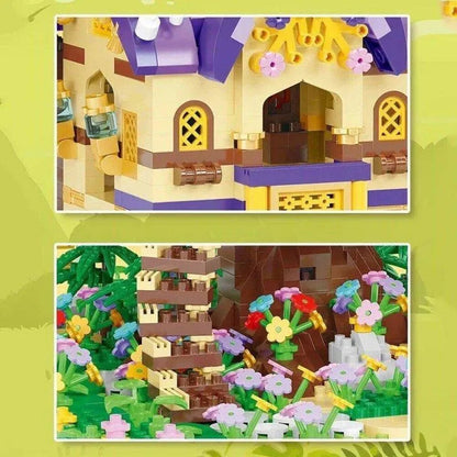 MOC Idea Experts MINI Bricks Elf Tree House Toys Kids