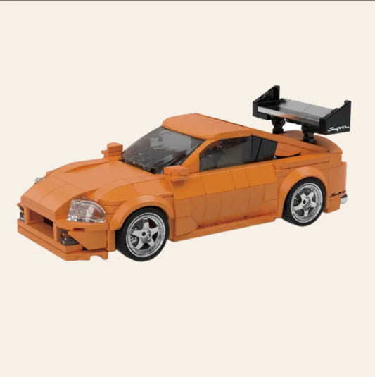 NEW Orange JDM Car Building Blocks Set Model Adults MOC Japanese Tuner Racing