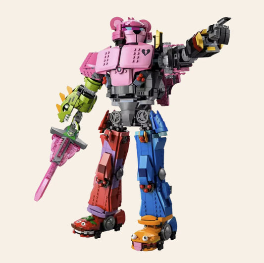 NEW Colorful Mech Team Leader Robot Building Blocks Set Model Adults MOC