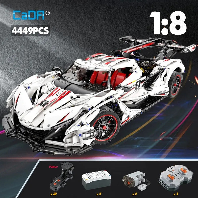 Tech MOC RC Motorized Apollo IE Racing Car Bricks Toy 61053