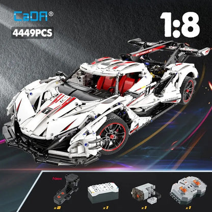 Tech MOC RC Motorized Apollo IE Racing Car Bricks Toy 61053