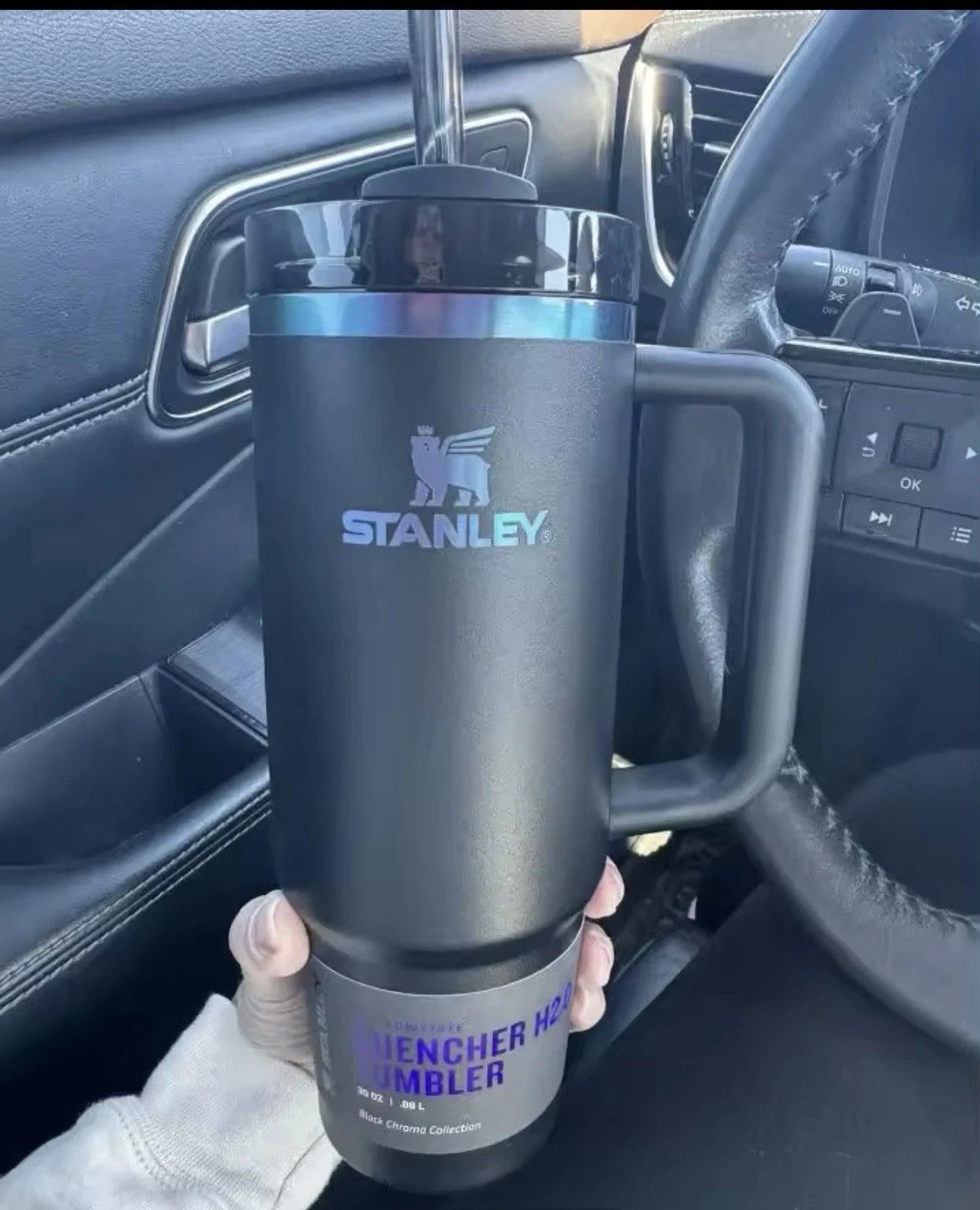 Plating Black Stanley Quencher H2.0 Flow State™ Tumbler | 40 OZ SEALED