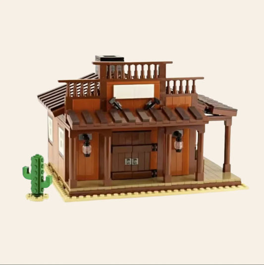 NEW Western Blacksmith Shop Building Blocks Set Model Adults MOC Wild West