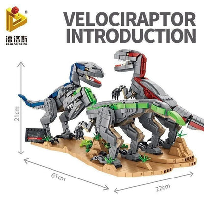 MOC Dinosaur World Velociraptor Bricks Toys 611003