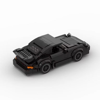 NEW MOC - Porsche 911 Turbo Black Sports Car Racing Building Blocks Set