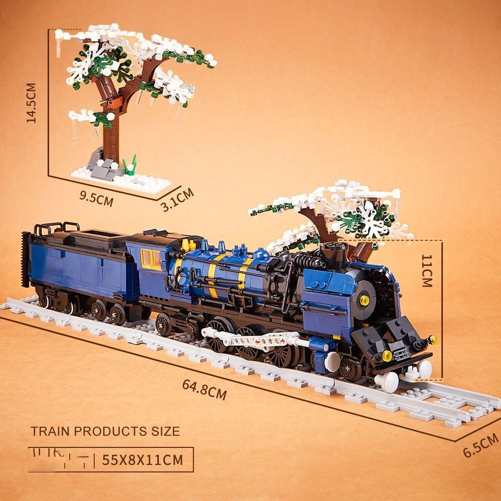 NEW SEALED 1052PCS Orient Express Steam Locomotive Building Blocks Set Kids Gift