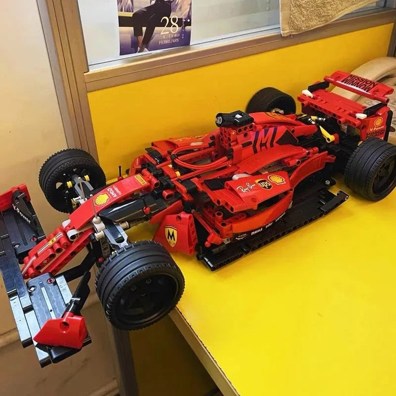 MOC Tech Red F1 Alternate Racing Car Bricks Toy 023005