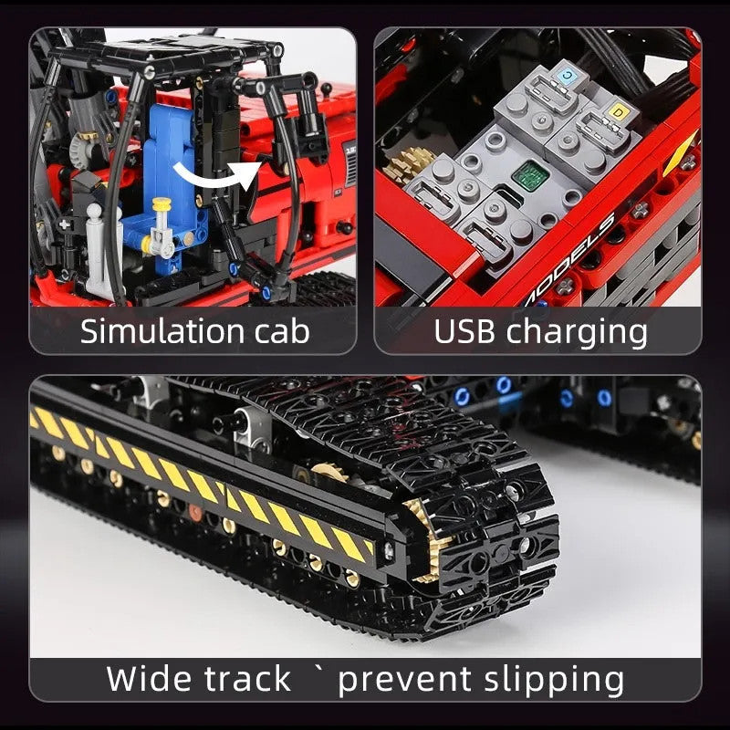 MOC RC Link Belt 250 Excavator Truck Bricks Toy 17033
