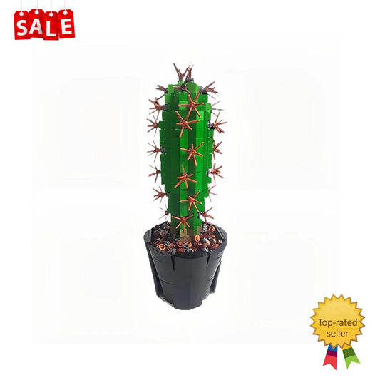 NEW 756PCS Mini Saguaro Cactus Botanical Building Blocks Set