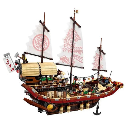 NEW 2295 PCS Ninjago Destiny's Bounty Ship Generic Building Block Set Dragon