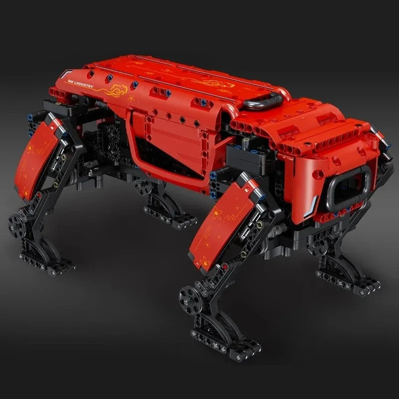MOC Creator STEM Robot APP RC Red Dog Bricks Kids Toys