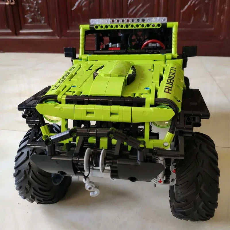 MOC Motorized RC Off-Road Wrangler Rubicon Bricks Toy