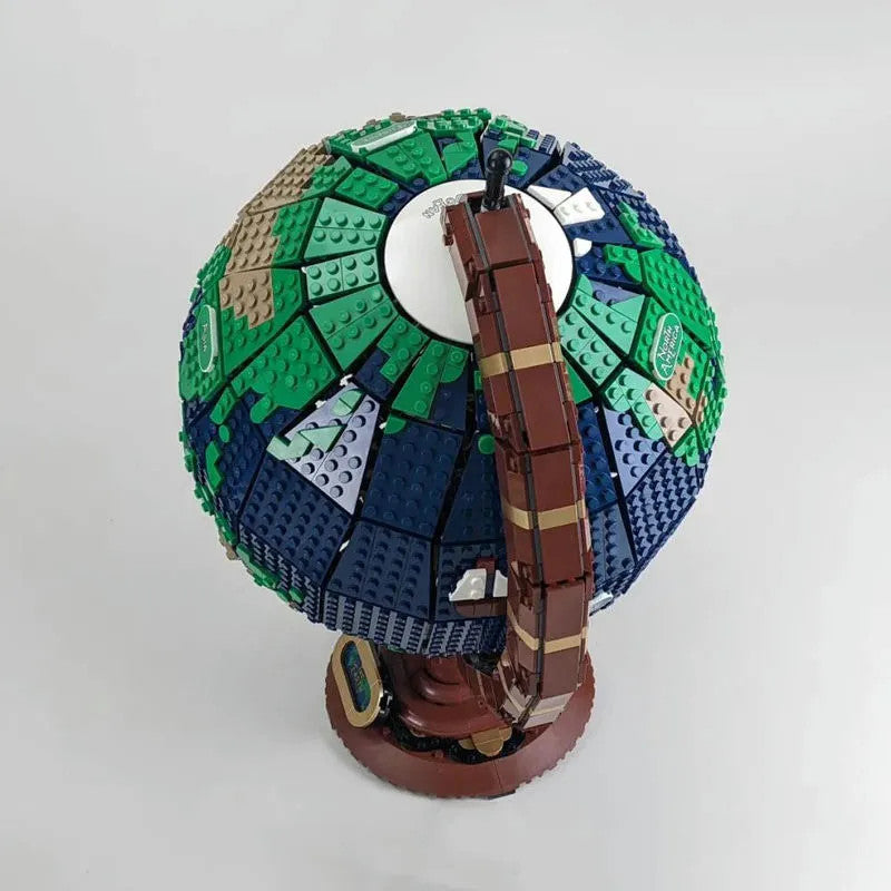 MOC Creator Expert Earth Globe World Map Bricks Toys 95335