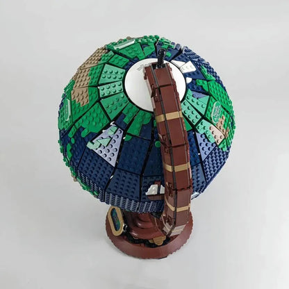 MOC Creator Expert Earth Globe World Map Bricks Toys 95335