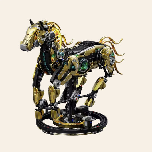NEW Mechanical Horse Building Blocks Set Model Adults MOC Animal Robot Kit Toy
