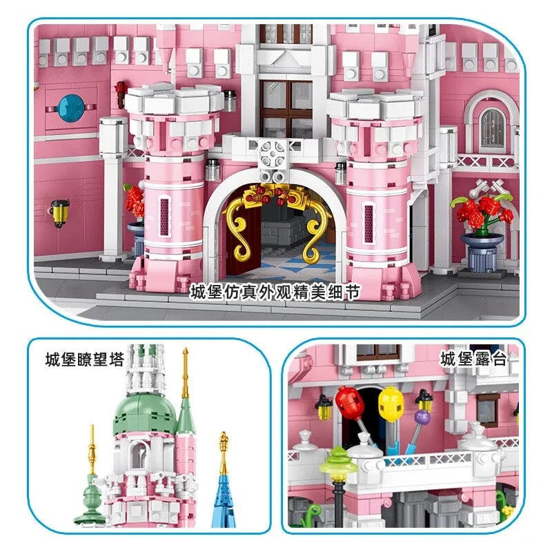 MOC Creative Expert Girl Princess Dream Castle Bricks Toy