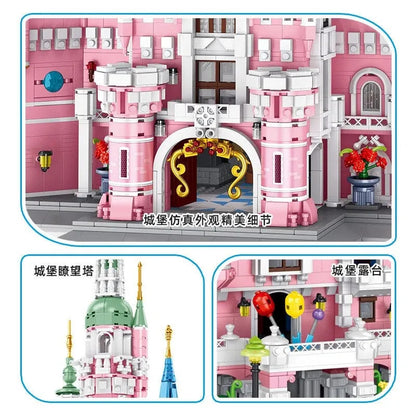 MOC Creative Expert Girl Princess Dream Castle Bricks Toy