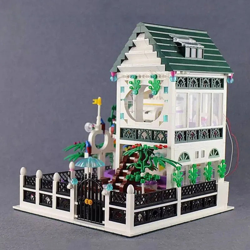 MOC Street Expert City Romantic House Bricks Toy