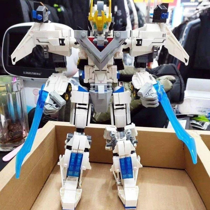 MOC Deformation Wind Blade Mech Robot Bricks Toys