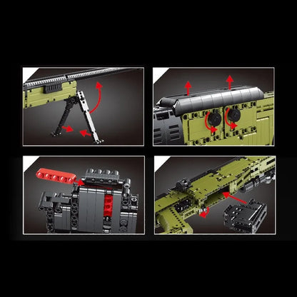 MOC 14010 Military AWM Sniper Rifle Gun Bricks Toy