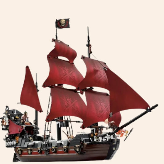 NEW Pirates Queen Anne's Revenge Ship Building Blocks Set 1097 pcs Caribbean