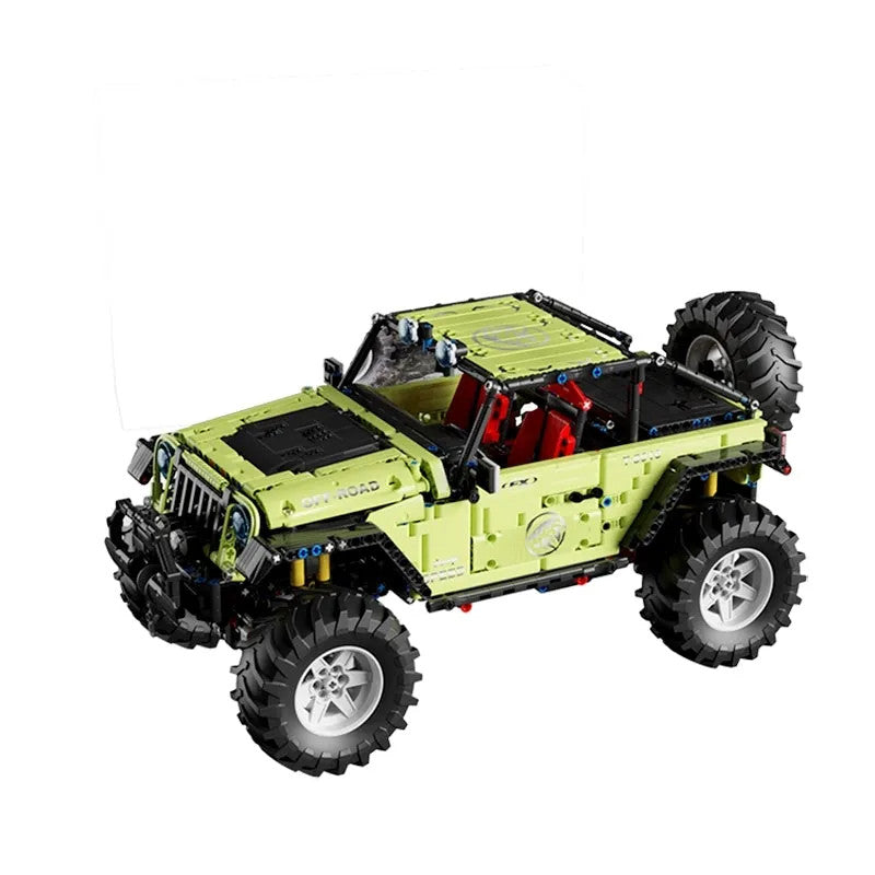 MOC Off-Road JEEP Wrangler Trailcat SUV Car Bricks Toy T5010A