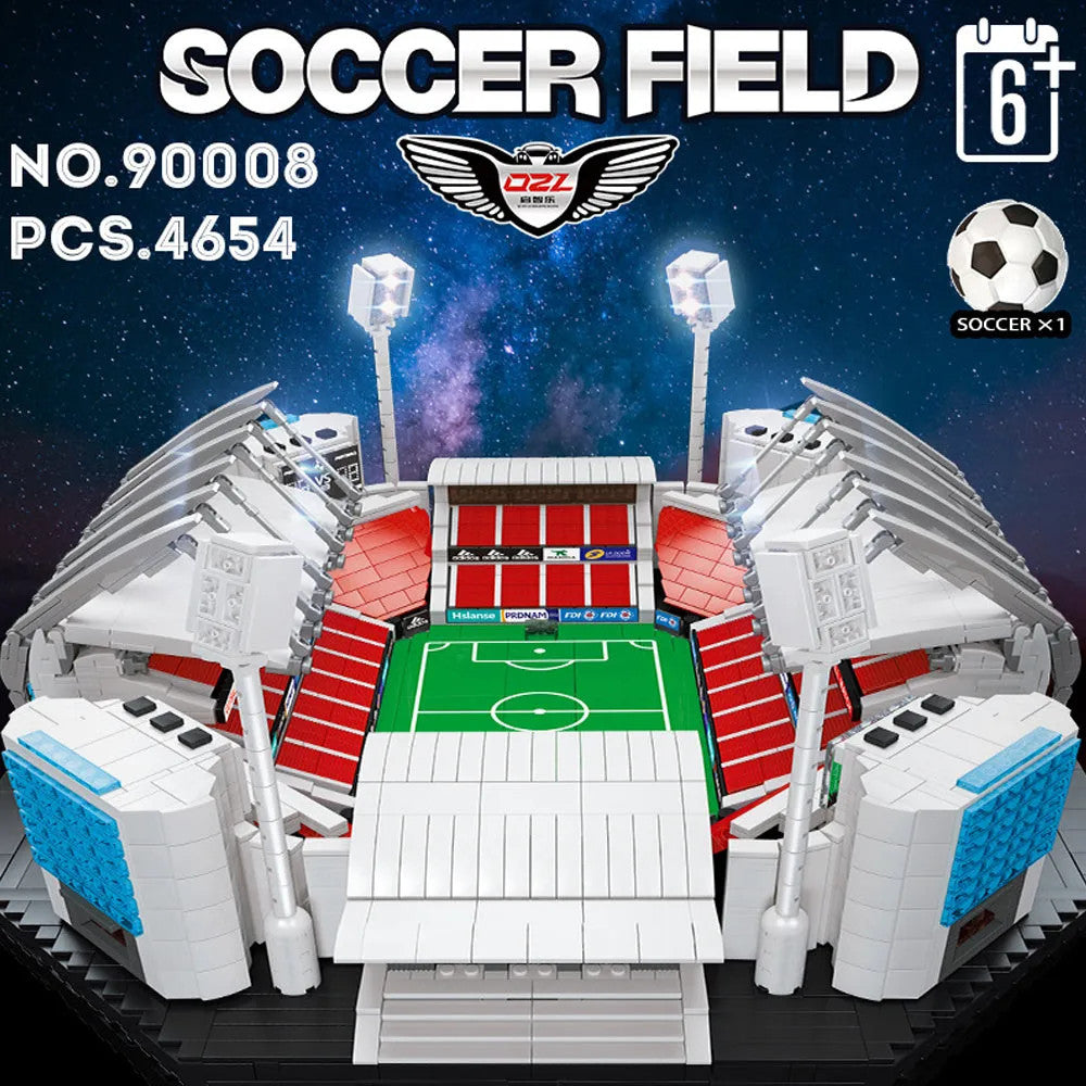 City Creator Expert MOC Soccer Football Stadium Bricks Toy