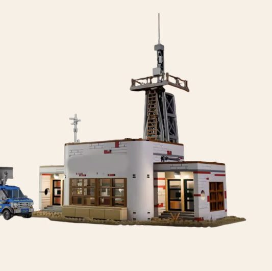 NEW Radio Tower Base Building Blocks Set Model Adults MOC Military Sci-Fi