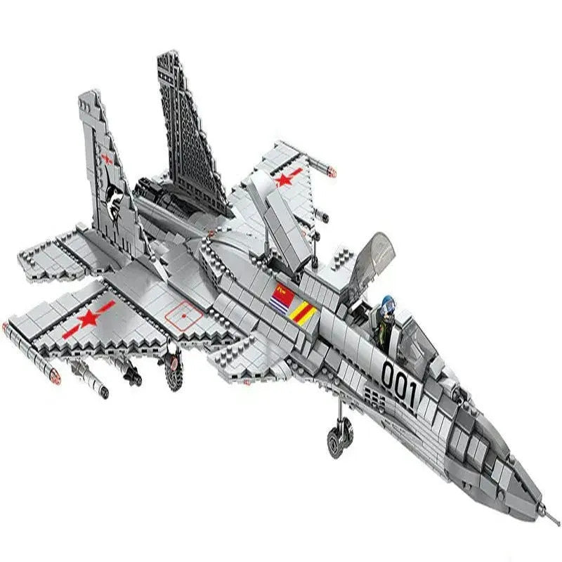 Military Aircraft J-15 Flying Shark Fighter Jet Bricks Toy