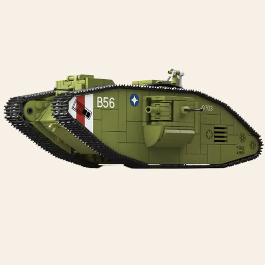 NEW Mark V Tank Building Blocks Set Model Adults MOC WW1 British Military Army
