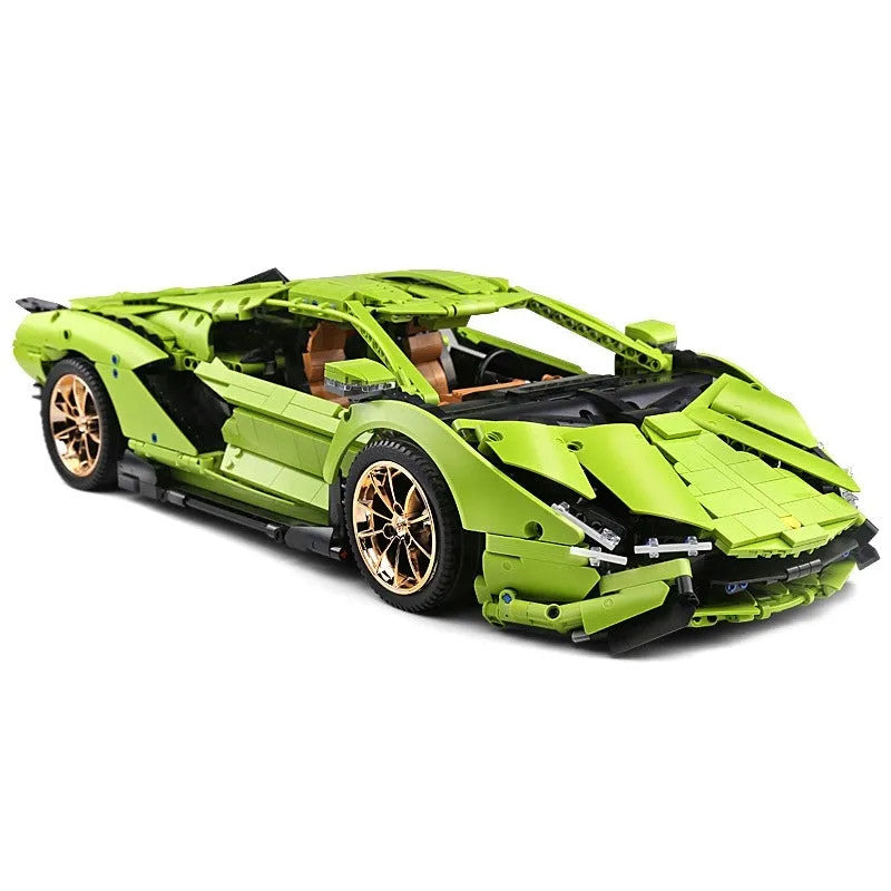 MOC APP RC Lamborghini Hyper Racing Car Bricks Toys 13057