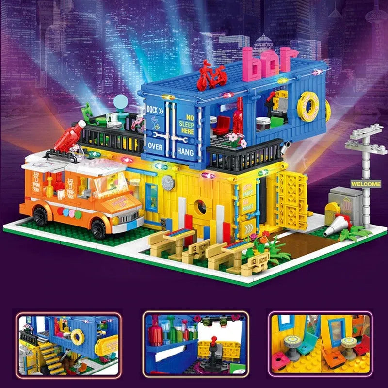 MOC Creator Experts Container Bar Bricks Kids Toys