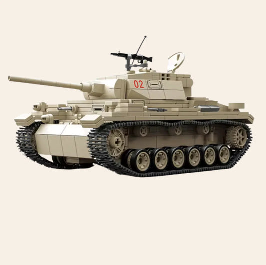 NEW Panzer III L Tank Building Blocks Set Model Adults MOC WW2 German Military