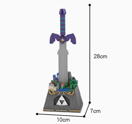 NEW 383PCS Legend of Zelda Master Sword and Dark Link Sword Display Set