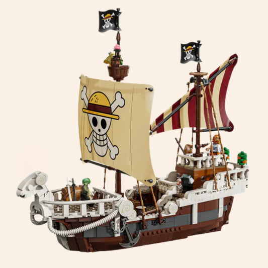 NEW Pirate Ship Galleon Boat Building Blocks Set Model Adults MOC Display Sail