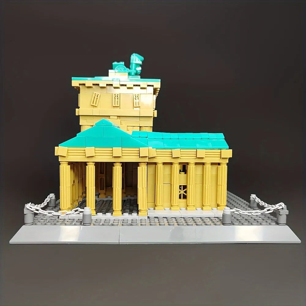 MOC Architecture Berlin Brandenburg Gate Bricks Toy