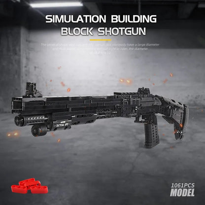 MOC Military Gun M4 Super 90 Shotgun Bricks Toy 14003