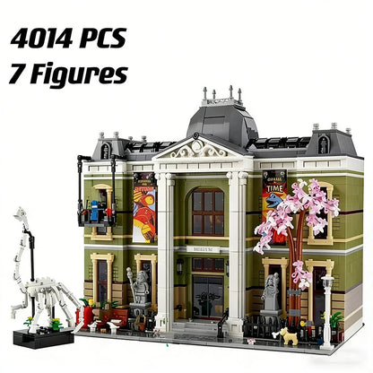 NEW 4014 NATURAL HISTORY MUSEUM BUILDING BLOCK SET WITH MINIFIGURES