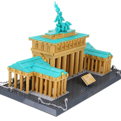 MOC Architecture Berlin Brandenburg Gate Bricks Toy