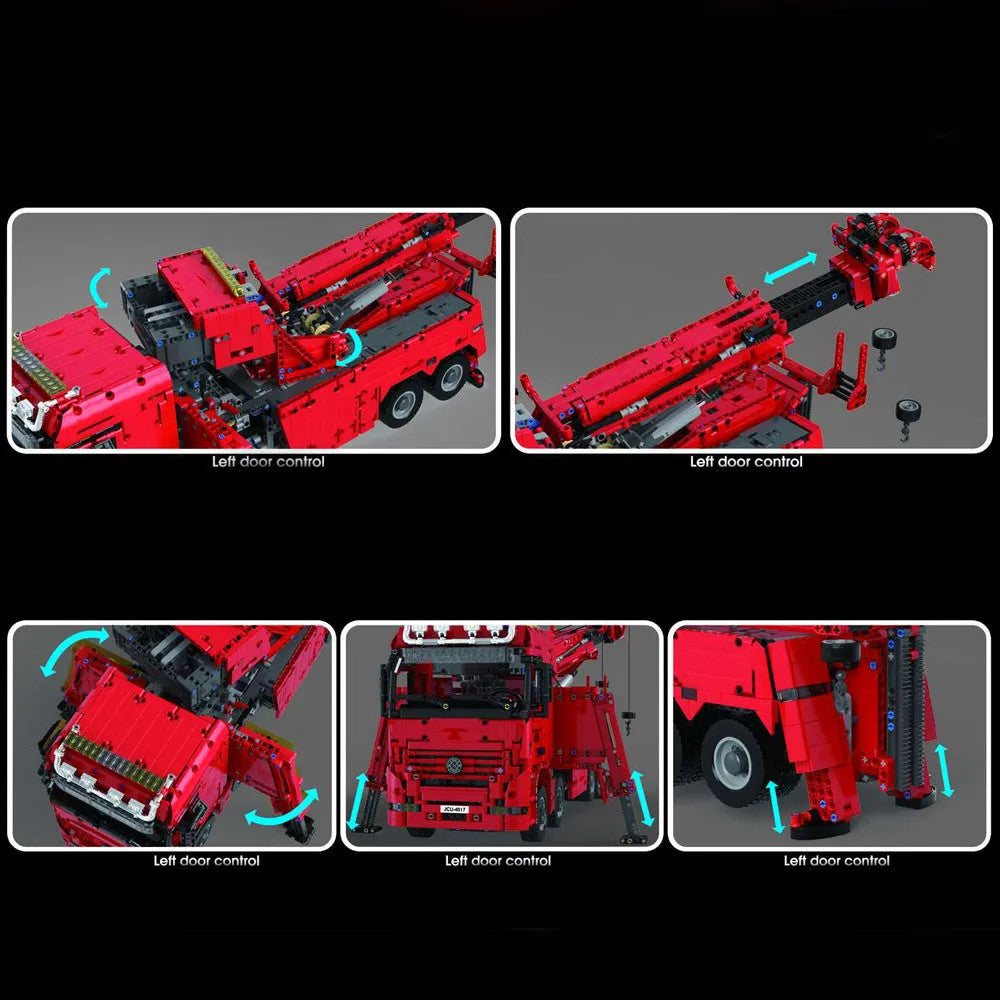MOC Expert RC APP Rescue City Fire Truck Bricks Toys